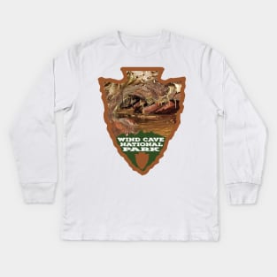 Wind Cave National Park arrowhead Kids Long Sleeve T-Shirt